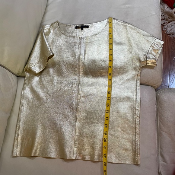 Maje gold lamb leather top - never worn - Picture 6 of 7